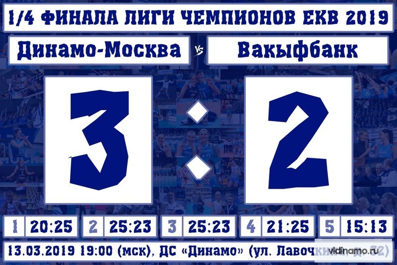Блестящая победа москвичек в Лиге Чемпионов над «Вакифбанком» - 3:2!